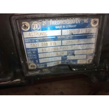 Recambio de caja cambios para man tg - a 18.xxx fg / fc  (e2) xxl referencia OEM IAM 12AS2301IT 1327040015 81320036357