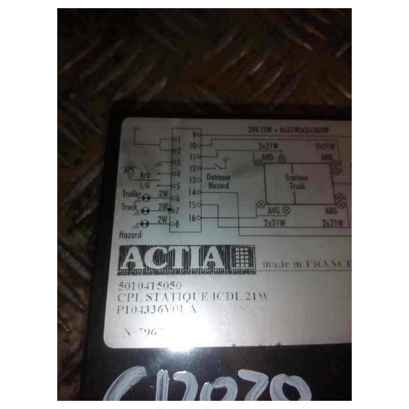 Recambio de modulo electronico para renault magnum e-tech 2000 referencia OEM IAM 5010415050 - Rojo 2