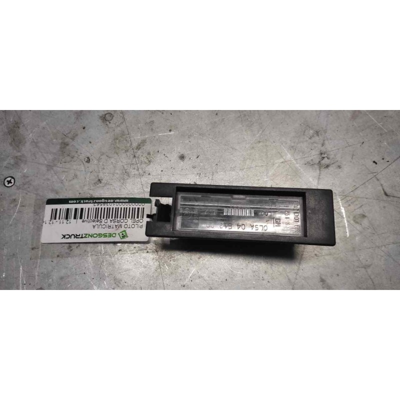 Recambio de piloto matricula para opel corsa d selective referencia OEM IAM - Blanco 2