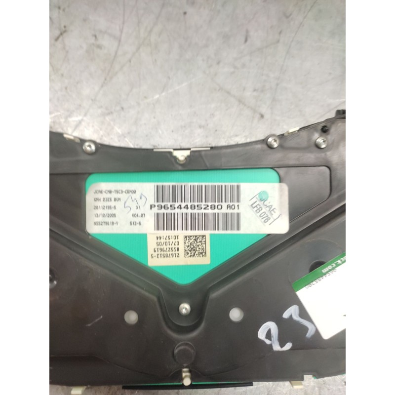 Recambio de cuadro instrumentos para peugeot 307 berlina (s2) 1.6 hdi referencia OEM IAM 9654485280 2
