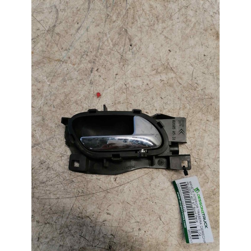 Recambio de maneta interior trasera derecha para peugeot 407 st sport pack referencia OEM IAM 96526177VD  