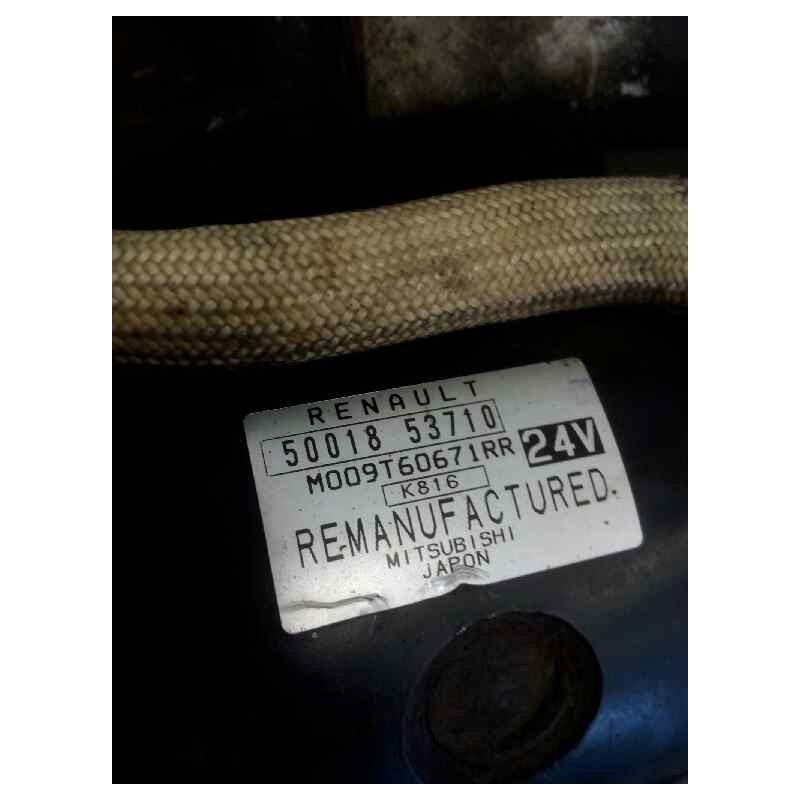 Recambio de motor arranque para renault premium distribution fg 4x2 corto referencia OEM IAM 5001853710 M009T60671RR MARCA:MITSU - Blanco 2