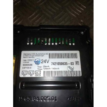 Recambio de cuadro instrumentos para renault premium lander fg 4x2 cabina larga referencia OEM IAM 7421050635  