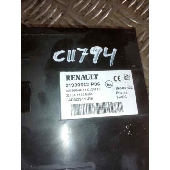 Recambio de modulo electronico para renault serie t fg 4x2 cabina high-sleeper referencia OEM IAM 21930662 7421930662 