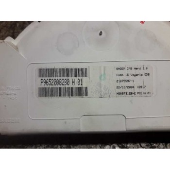 Recambio de cuadro instrumentos para citroën c3 1.4 hdi sx plus referencia OEM IAM 9652008280 216755971 18 PINS