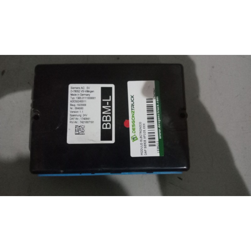 Recambio de modulo electronico para daf serie xf105.xxx 12.9 diesel referencia OEM IAM 1740941  7421007191