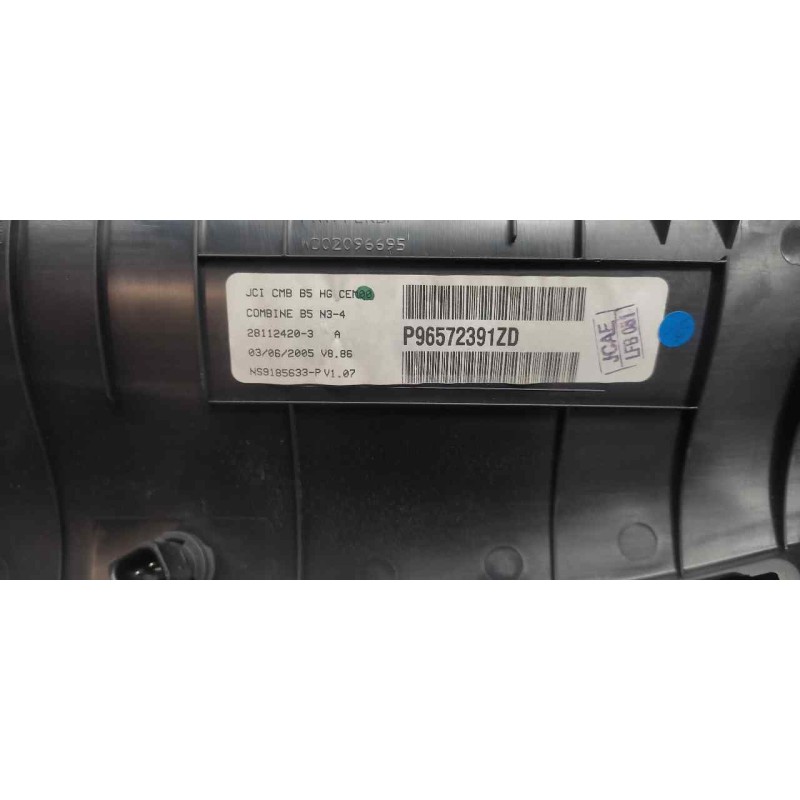 Recambio de cuadro instrumentos para citroën c4 berlina sx referencia OEM IAM 96572391ZD NS9185633P 4