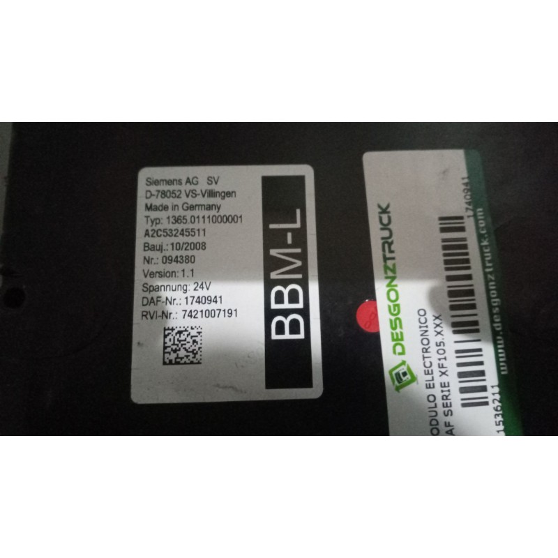 Recambio de modulo electronico para daf serie xf105.510 12.9 diesel referencia OEM IAM 1740941  7421007191 - Blanco 6