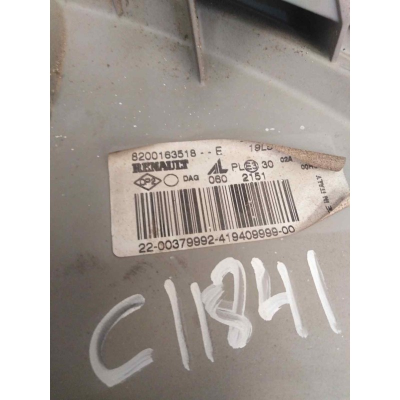 Recambio de faro derecho para renault mascott fg 120. 35/55/65 cabina individual referencia OEM IAM 8200163518 - Blanco 6