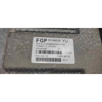 Recambio de centralita motor uce para opel combo (corsa c) familiar referencia OEM IAM 55194018YU 7160006203 