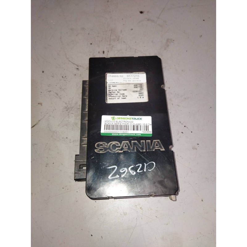 Recambio de modulo electronico para scania serie p/g/r (c-clase) 15.6 diesel referencia OEM IAM 1943668 2087765 20877666 - Blanco
