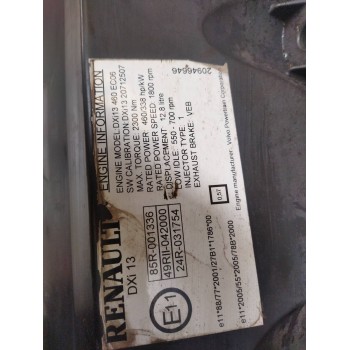 Recambio de tapa balancines para renault magnum ab 2005 12.8 diesel referencia OEM IAM 7420515101 20515103 