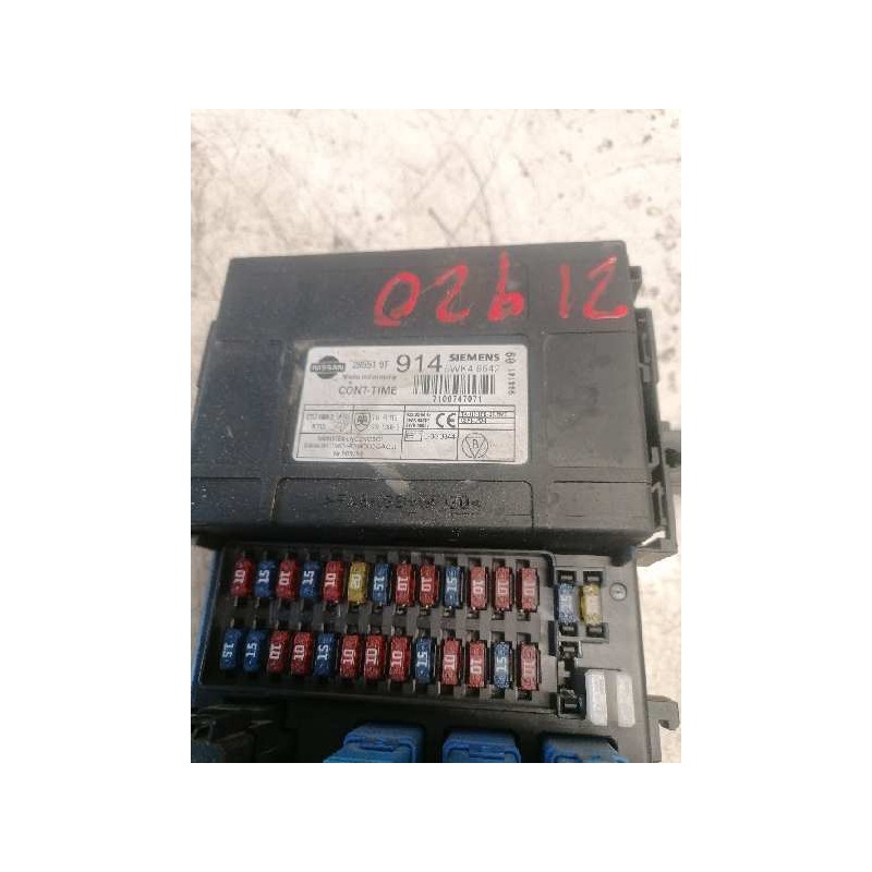 Recambio de caja reles / fusibles para nissan primera berlina (p11) comfort referencia OEM IAM 285519F 5WK48542 2