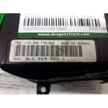 Recambio de cuadro instrumentos para audi a3 (8l) 1.8 t ambiente (132kw) referencia OEM IAM 8L0919860C  