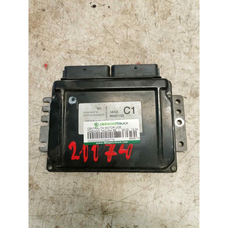 Recambio de centralita motor uce para daewoo tacuma se referencia OEM IAM 96487150 S010016037E1 