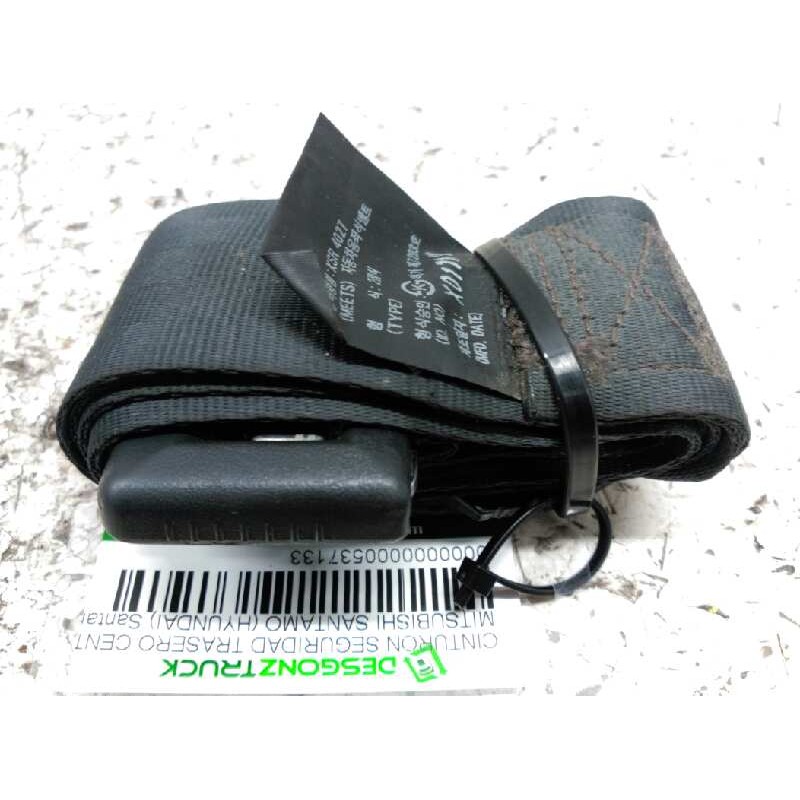Recambio de cinturon seguridad trasero central para mitsubishi santamo (hyundai) santamo confort referencia OEM IAM - Gris 2