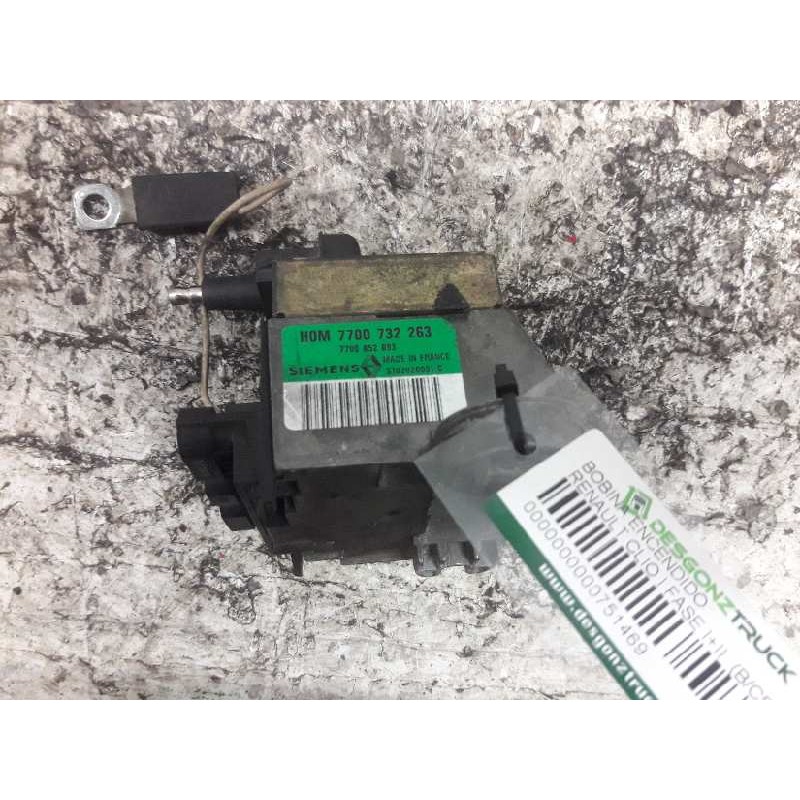 Recambio de bobina encendido para renault clio i fase i+ii (b/c57) 1.2 alize referencia OEM IAM 7700732263 7700852093 - Blanco 3