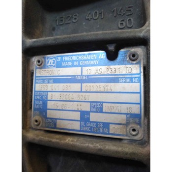 Recambio de caja cambios para man tgx 18.xxx 12.4 diesel referencia OEM IAM 12AS2331TD 1353041031 81320046267