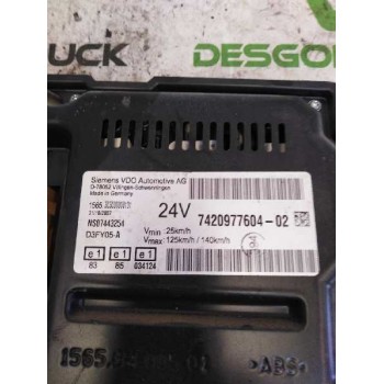Recambio de cuadro instrumentos para renault magnum ab 2005 referencia OEM IAM 7420977604 7422185288 
