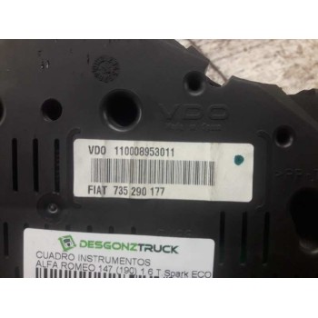 Recambio de cuadro instrumentos para alfa romeo 147 (190) 1.6 t.spark eco distinctive referencia OEM IAM 110008953011 2606020290