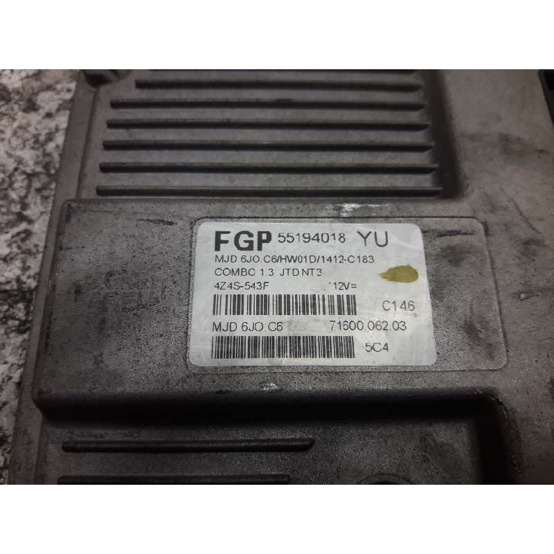 Recambio de centralita motor uce para opel combo (corsa c) familiar referencia OEM IAM 55194018 4Z4S543F 7160006203 - Blanco 2