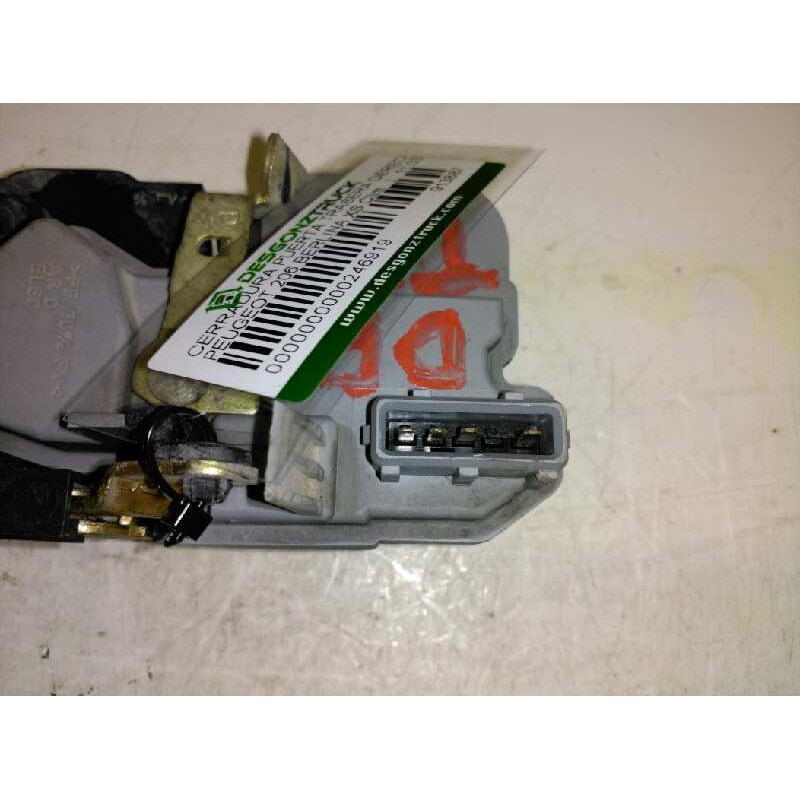 Recambio de cerradura puerta trasera derecha para peugeot 206 berlina e-music referencia OEM IAM 913887 - Azul 4