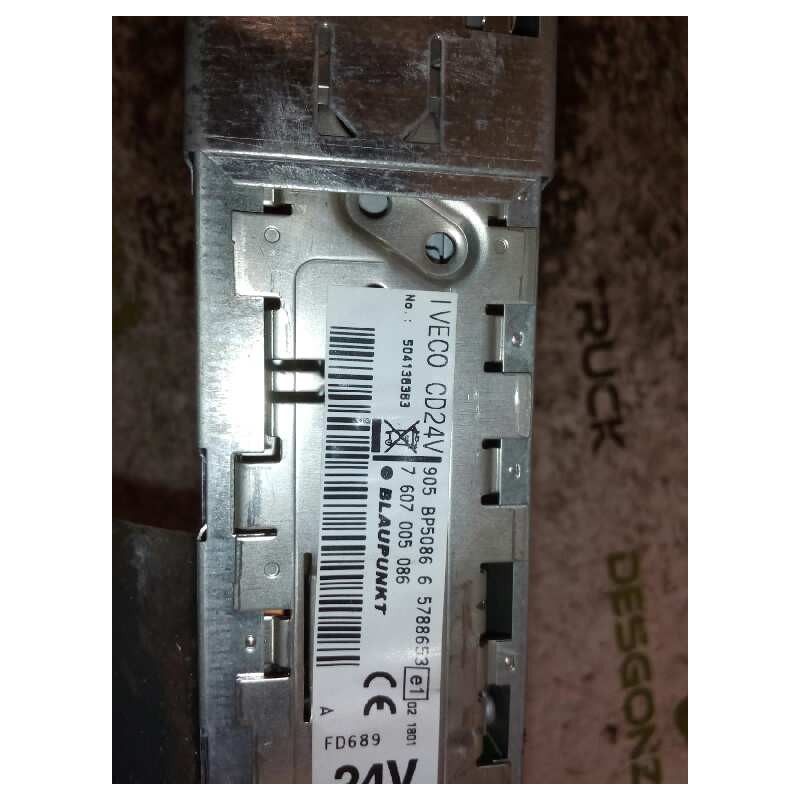 Recambio de sistema audio / radio cd para iveco stralis (ad/at) fsa at t / fp - lt 4x2 larga distancia referencia OEM IAM 504138 2