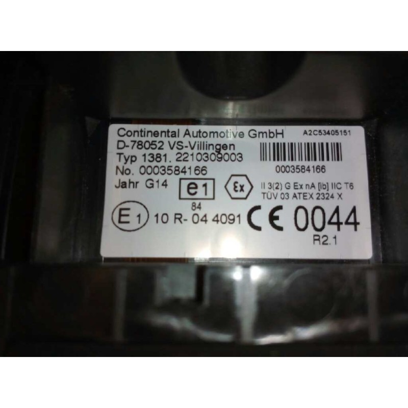 Recambio de tacografo para . no identificado referencia OEM IAM 13812210309003 0003584166 2