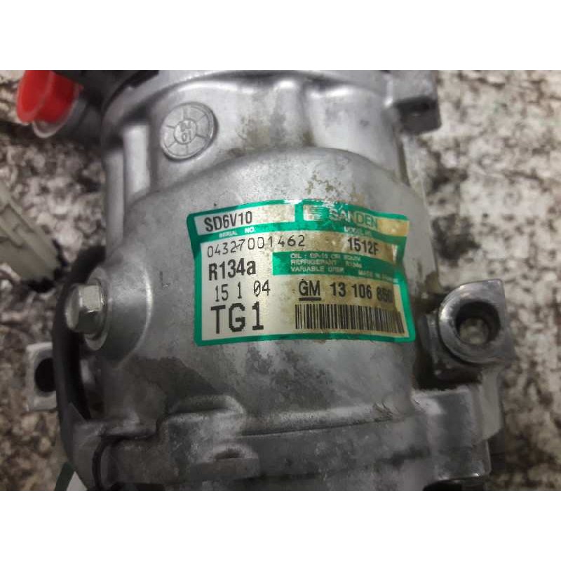 Recambio de compresor aire acondicionado para opel corsa c blue line referencia OEM IAM 13106850 1512F SD6V10 - Negro 2