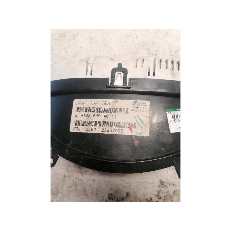 Recambio de cuadro instrumentos para mercedes-benz clase m (w163) 400 cdi (163.128) referencia OEM IAM A1635404011 - Negro 2