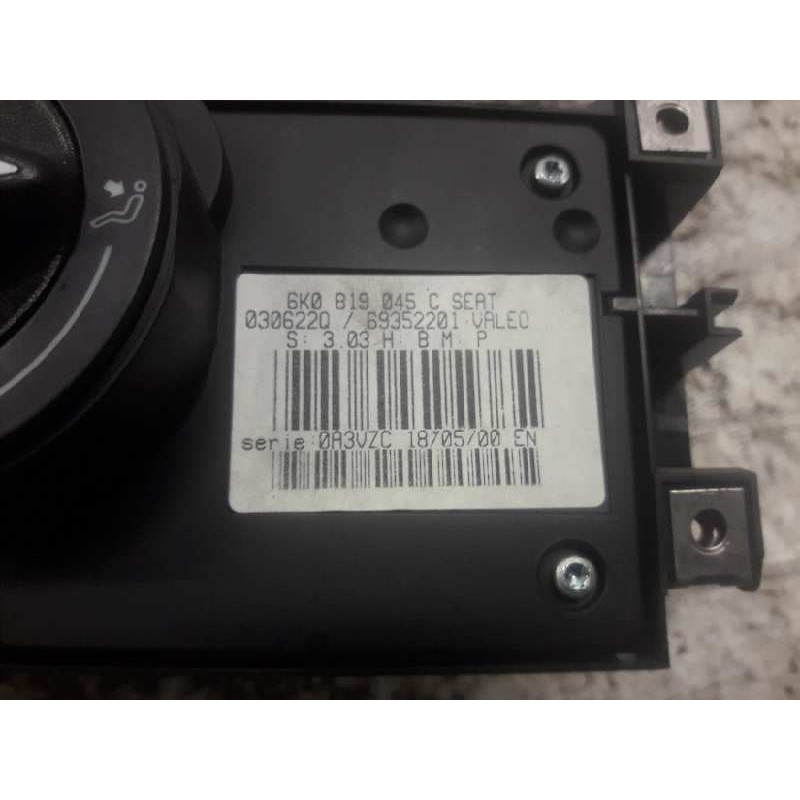 Recambio de mando calefaccion / aire acondicionado para seat cordoba berlina (6k2) stella referencia OEM IAM 6K0819045C 030622Q 2