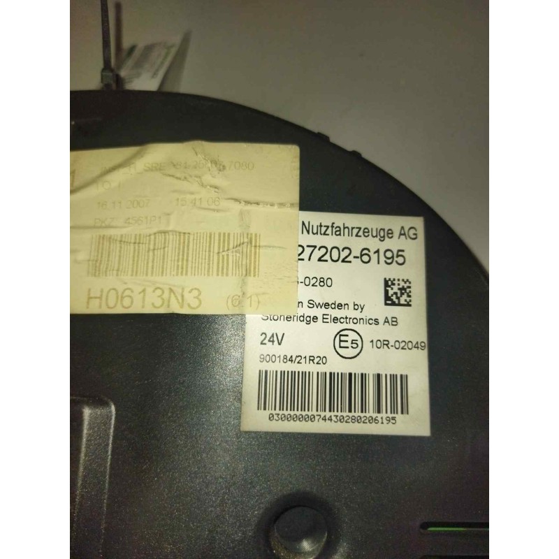 Recambio de cuadro instrumentos para man tg - a 18.480 12.4 diesel referencia OEM IAM 81272026195 - Blanco 3