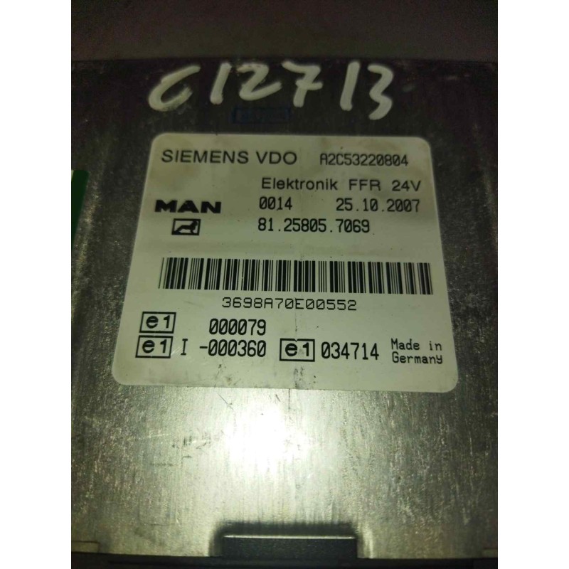 Recambio de modulo electronico para man tg - a 18.480 12.4 diesel referencia OEM IAM 81258057069  CENTRALITA FFR - Blanco 2