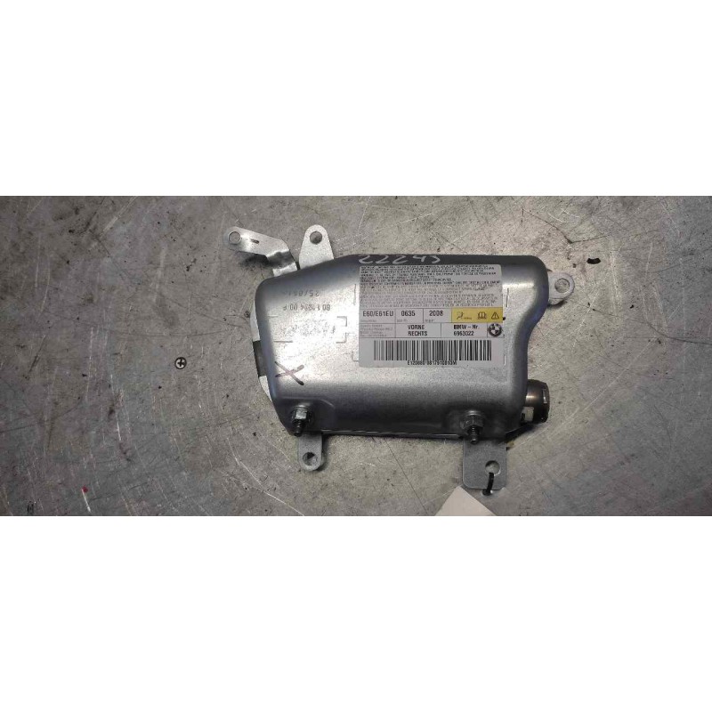 Recambio de airbag lateral delantero derecho para bmw serie 5 berlina (e60) 520d referencia OEM IAM 6963022 - Negro 3