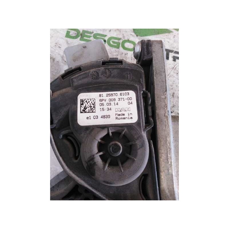 Recambio de pedal acelerador para man tgx 18.440 fg / 4x2 bl xl referencia OEM IAM 81259706103 - Amarillo 2