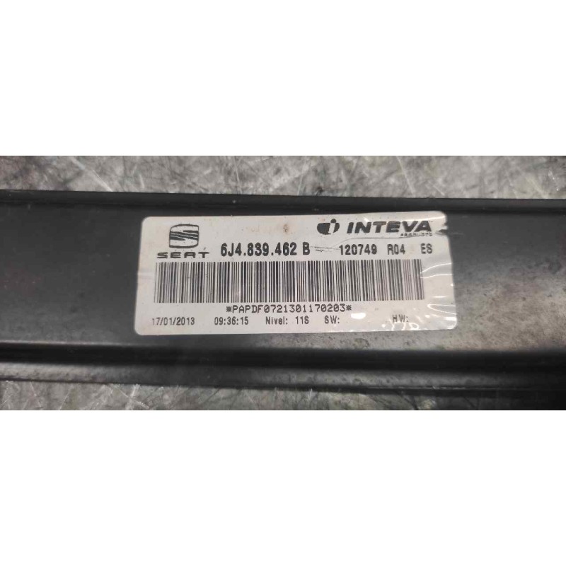 Recambio de elevalunas trasero derecho para seat ibiza (6j5) 1.6 tdi referencia OEM IAM 6J4839462B 2