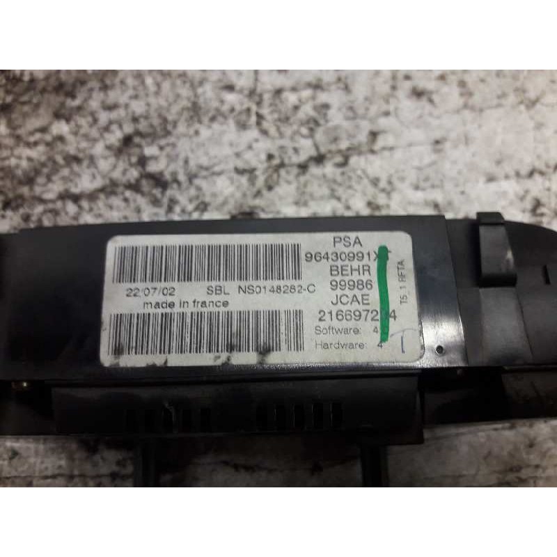 Recambio de mando climatizador para peugeot 307 (s1) xs referencia OEM IAM 96430991XT 216697294 2