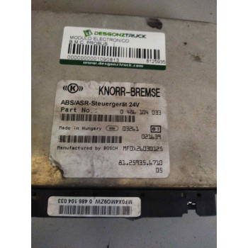 Recambio de modulo electronico para b.m.c. probus referencia OEM IAM 81259356710 0486104033 CENTRALITA ABS