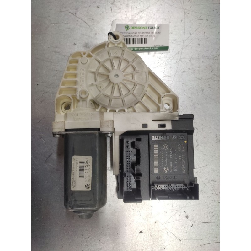Recambio de motor elevalunas delantero derecho para volkswagen passat berlina (3c2) advance referencia OEM IAM 1K0959792L  F005S - Negro 2
