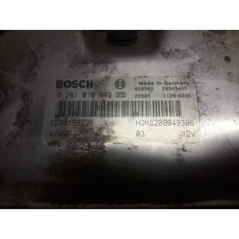 Recambio de centralita motor uce para renault scenic (ja..) 1.9 dti authentique referencia OEM IAM 0281010442 8200199726 8200049 - Azul 2