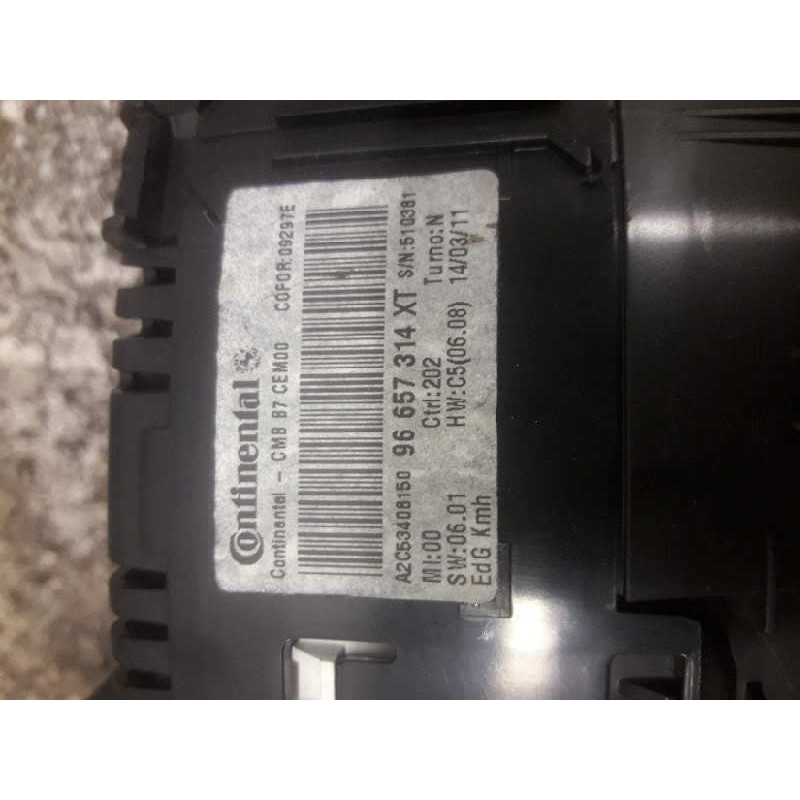 Recambio de cuadro instrumentos para citroën c4 lim. seduction referencia OEM IAM 96657314XT A2C53408150 18 PINS - Azul 4
