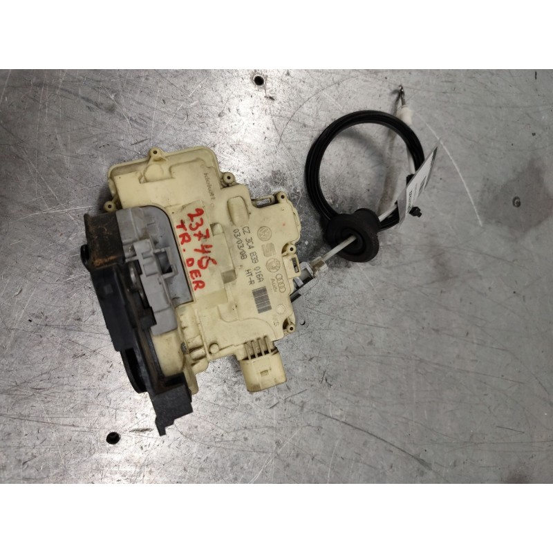 Recambio de cerradura puerta trasera derecha para audi q7 (4l) 3.0 tdi (176kw) referencia OEM IAM 3C4839016A  7 PINS - Blanco 2