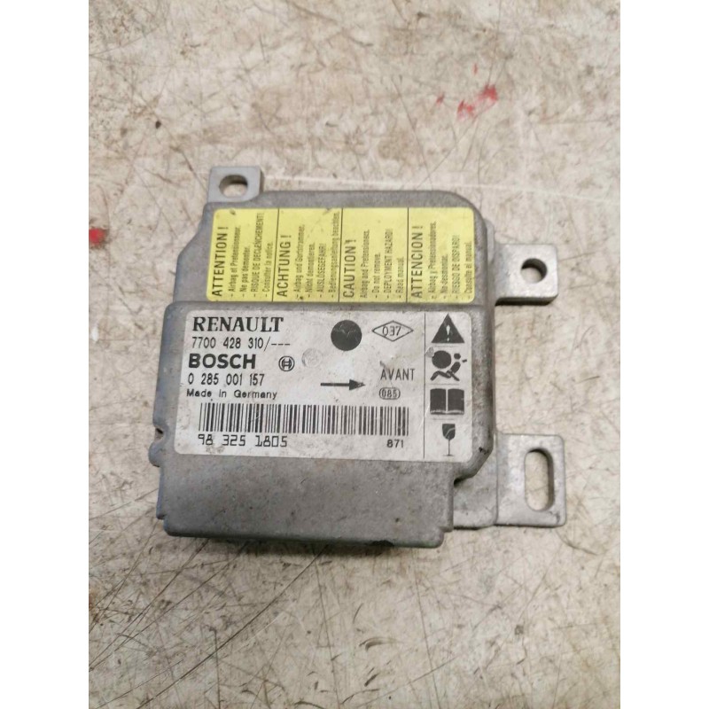 Recambio de centralita airbag para renault clio ii fase i (b/cbo) 1.9 diesel referencia OEM IAM 0285001157 7700428310 