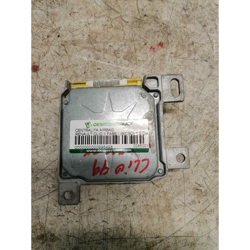 Recambio de centralita airbag para renault clio ii fase i (b/cbo) 1.9 diesel referencia OEM IAM 0285001157 7700428310 - Rojo 3
