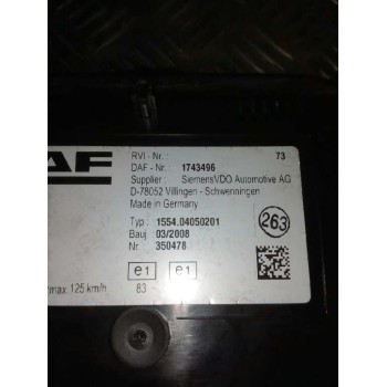 Recambio de cuadro instrumentos para daf serie xf105.xxx 12.9 diesel referencia OEM IAM 1743496  