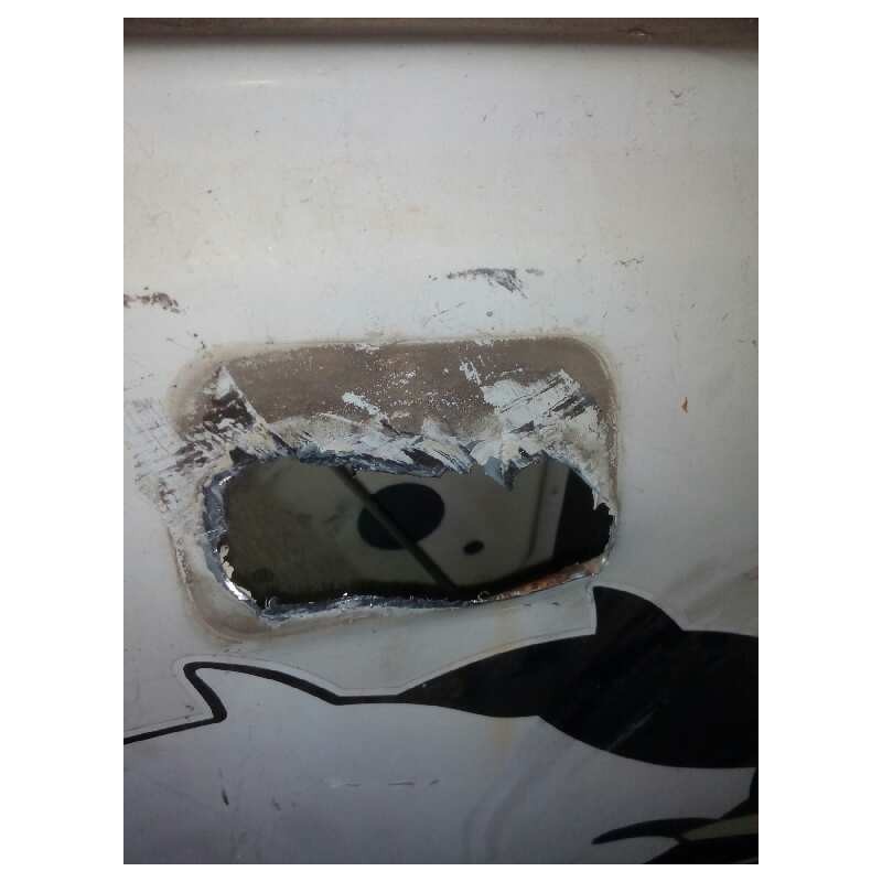 Recambio de puerta delantera derecha para iveco daily caja abierta / volquete referencia OEM IAM - Blanco 2