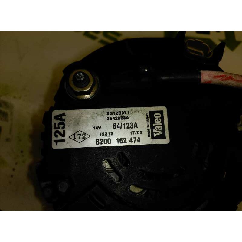 Recambio de alternador para renault laguna (b56) 1.9 dci rt referencia OEM IAM 8200162474 14V/64/123A 2