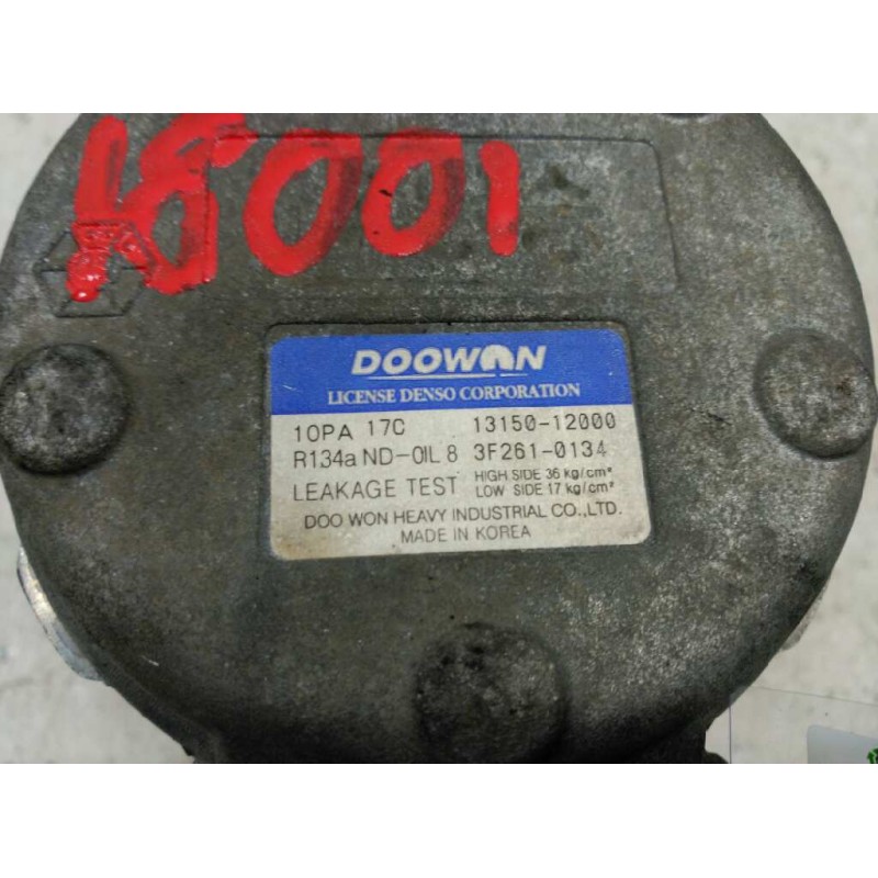 Recambio de compresor aire acondicionado para kia carnival ii 2.9 cdri ex referencia OEM IAM 13150-12000 0K55261450B 3F621-0134 5