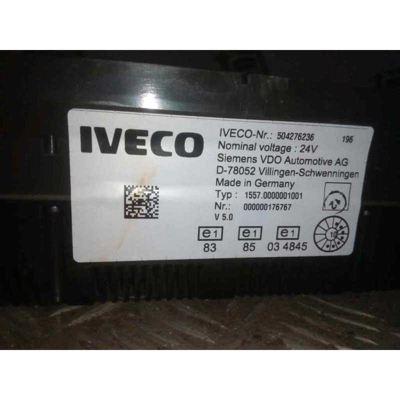 Recambio de cuadro instrumentos para iveco stralis (as) fsa t / fp lt 4x2 gran espacio referencia OEM IAM 504276236 2