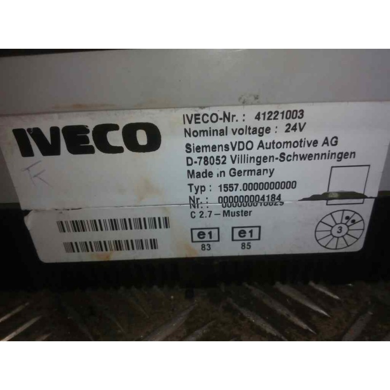 Recambio de cuadro instrumentos para iveco stralis (as) fsa t / fp lt 4x2 gran espacio referencia OEM IAM 41221003 2
